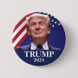 Bóton Redondo 5.08cm Foto de Donald Trump