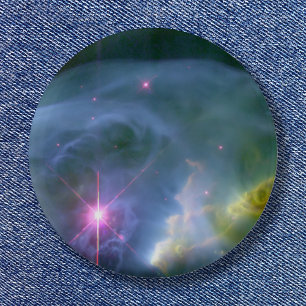 Bóton Redondo 5.08cm Foto Espacial Celestial da Bolha em Expansão
