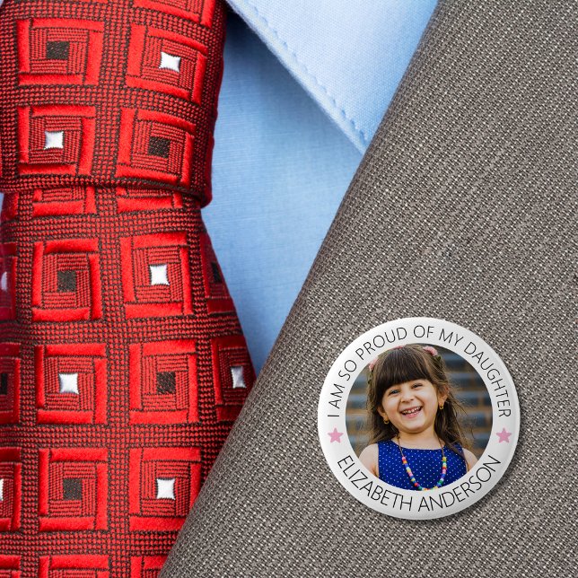 Bóton Redondo 5.08cm Foto Parente Ortopolida Personalizada (Personalized Proud Parent Photo Button)