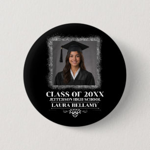 Bóton Redondo 5.08cm Foto Personalizada de Formatura Graduado 2026 Orgu