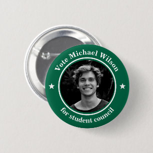 Bóton Redondo 5.08cm Foto Personalizada União de Estudantes Eleição Ver