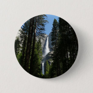 Bóton Redondo 5.08cm Fotografia de Yosemite Falls and Woods