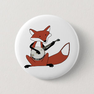 Bóton Redondo 5.08cm Fox que joga o banjo