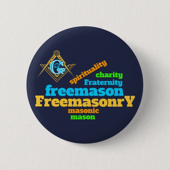Bóton Redondo 5.08cm Freemasonry (Frente)