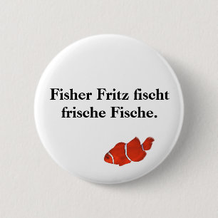 Bóton Redondo 5.08cm Frische Fische. do fischt de Fisher Fritz