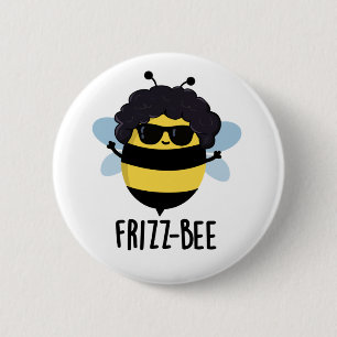Bóton Redondo 5.08cm Frizz Bee Bonito Afro Bee Pun