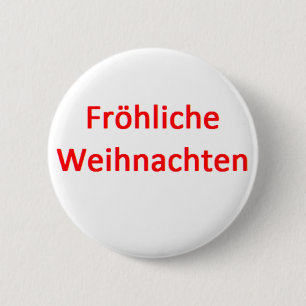 Bóton Redondo 5.08cm frohliche weihnachten caneca
