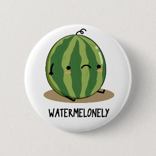 Bóton Redondo 5.08cm Fruta de Melancia Cúbica