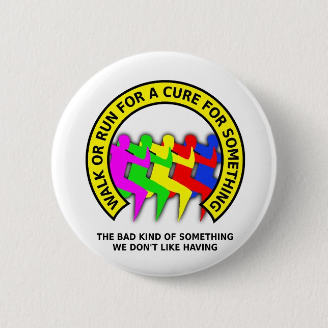 Bóton Redondo 5.08cm Funcionamento da caminhada para o humor engraçado (Frente)