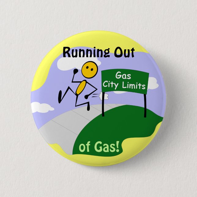 Bóton Redondo 5.08cm Funcionamento fora do botão do gás (Frente)