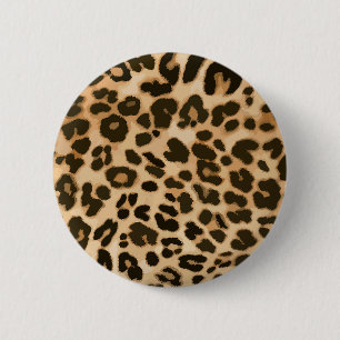 Bóton Redondo 5.08cm Fundo de impressão do Leopard