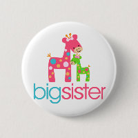 Funky Giraffe Big Sister Tshirt
