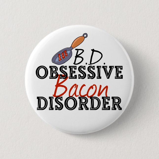 Bóton Redondo 5.08cm Funny Bacon (Frente)