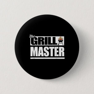 Bóton Redondo 5.08cm Funny Barbecue Grill Master Churrasco Amplia Bar-b