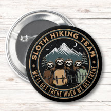 Funny Camping Cote Sloth Hiking Team