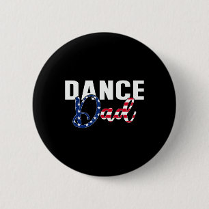 Bóton Redondo 5.08cm Funny Dance Pai Dancing Prop American Flag Orud F