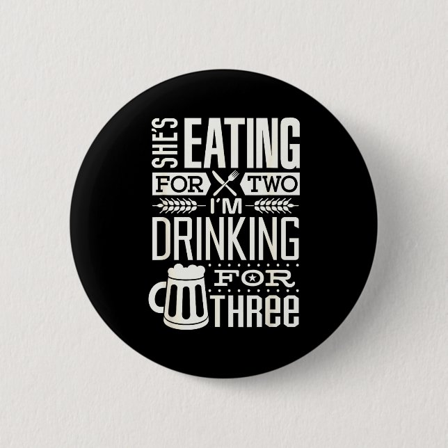 Bóton Redondo 5.08cm Funny Expecting Dad Shirt For Pregnancy New Dad Fa (Frente)