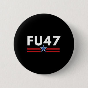 Bóton Redondo 5.08cm Funny Fu47 Anti Trump Patriótico Pro Harris Democr
