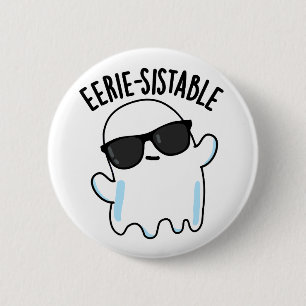 Bóton Redondo 5.08cm Funny Ghost Pun Engraçado e Estável