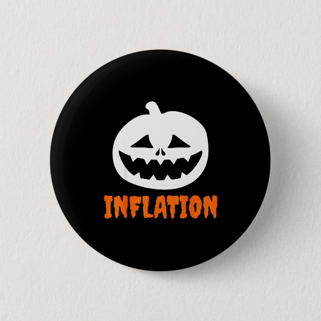 Bóton Redondo 5.08cm Funny Inflation Halloween Costume Couple Matching  (Frente)