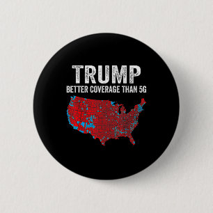 Bóton Redondo 5.08cm Funny Qr Presidente Trump 4547 (no verso) Trump Da