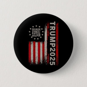 Bóton Redondo 5.08cm Funny Qr Presidente Trump 4547 Tee Trump Dancing C