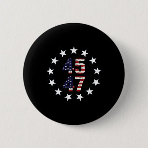 Bóton Redondo 5.08cm Funny Qr Presidente Trump Dance Code