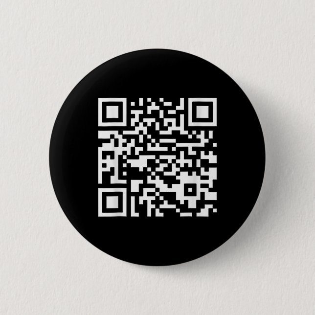Bóton Redondo 5.08cm Funny Qr Presidente Trump Dance Code (em Byck) (Frente)