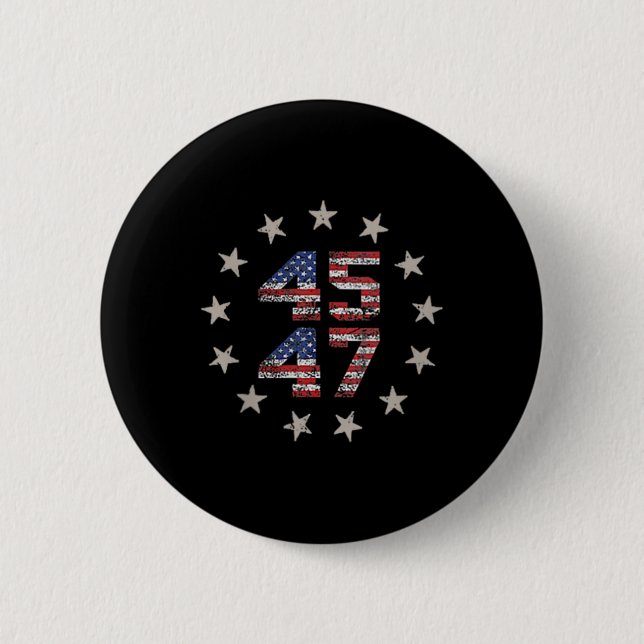 Bóton Redondo 5.08cm Funny Qr Presidente Trump Dance Code (em Byck) 6 (Frente)