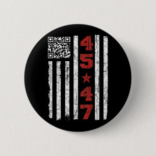 Bóton Redondo 5.08cm Funny Qr Presidente Trump Dance Code Trump 4547 (e