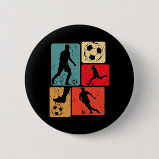 Bóton Redondo 5.08cm Funny Soccer Player Byll Game Enthousiast Boys Soc