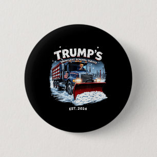 Bóton Redondo 5.08cm Funny Trump 2024 Vitória Remoção do Floco de Neve