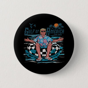 Bóton Redondo 5.08cm Funny Trump Golfo Dos Eua América 2025 Trump Merch