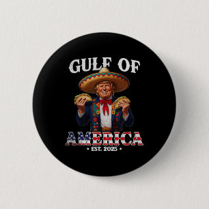 Bóton Redondo 5.08cm Funny Trump Golfo Dos Eua América 2025 Trump Merch