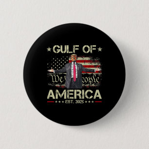 Bóton Redondo 5.08cm Funny Trump Golfo Of Us America Est 2025 Eua Améri