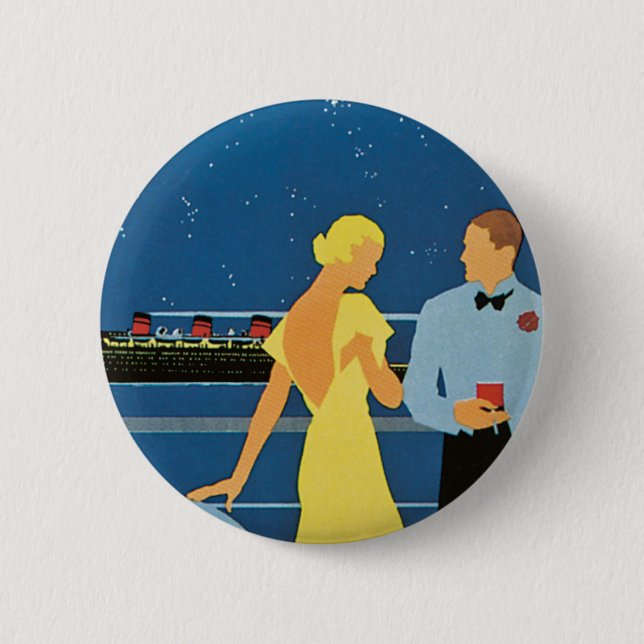 Bóton Redondo 5.08cm Furness ~ Rainha das Bermudas (Frente)