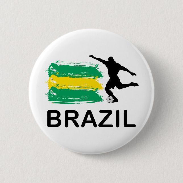 Bóton Redondo 5.08cm Futebol de Brasil (Frente)