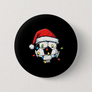 Bóton Redondo 5.08cm Futebol de Natal Ll Papai Noel Xmas Futebol Sport