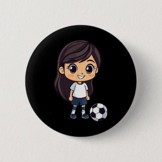 Bóton Redondo 5.08cm Futebol Feminino 