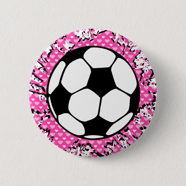 Bóton Redondo 5.08cm futebol splat. (Frente)