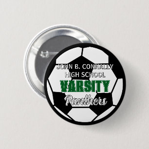 Bóton Redondo 5.08cm Futebol Varsity Personalizado Espírito Escolar de 