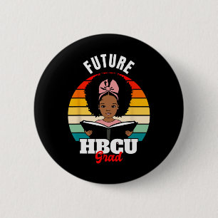 Bóton Redondo 5.08cm Futuro Hbcu Formando a História Negra Africana Mês