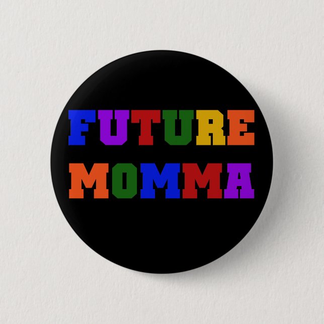 Bóton Redondo 5.08cm Futuros Camisetas e presentes da mamãe (Frente)