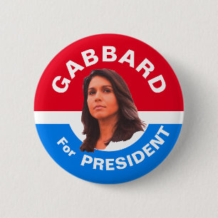 Bóton Redondo 5.08cm Gabbard para o presidente