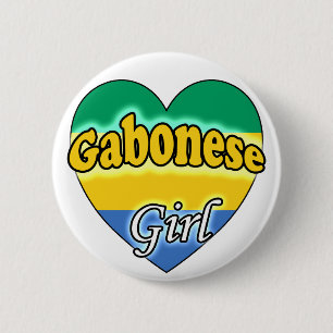 Bóton Redondo 5.08cm Gabonês Girl