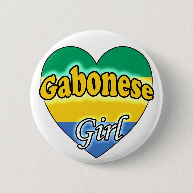 Bóton Redondo 5.08cm Gabonês Girl (Frente)