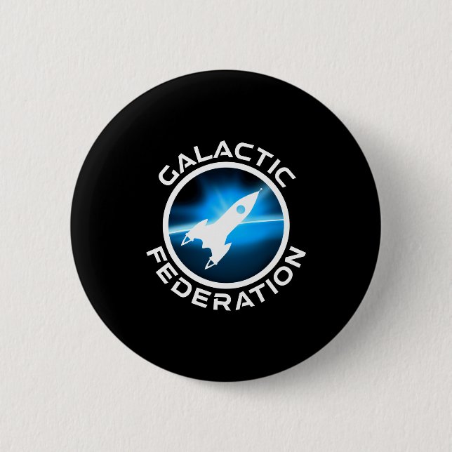 Bóton Redondo 5.08cm Galactic Federation Logo _1  (Frente)