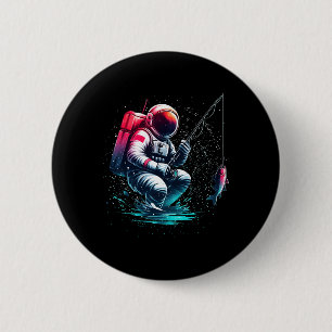 Bóton Redondo 5.08cm Galáxia Espacial da Lua do Astronauta Camisa Camis