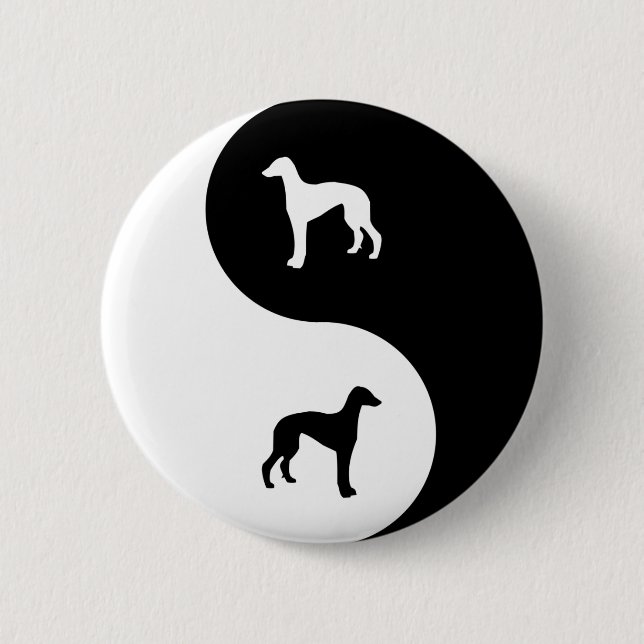 Bóton Redondo 5.08cm Galgo Yin Yang (Frente)