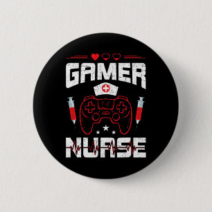Bóton Redondo 5.08cm Gamer Nurse Jogos 1